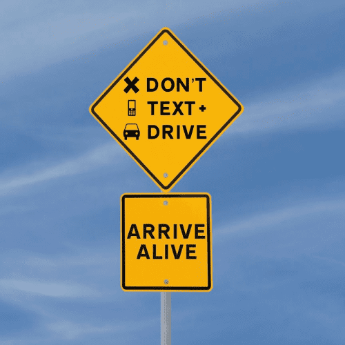 say no to texting and driving