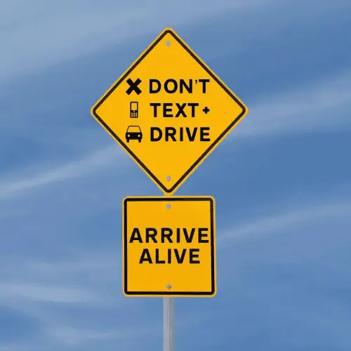 say no to texting and driving