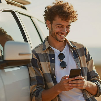 managing vehicle coverage on a phone